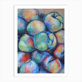 Peach 3 Classic Fruit Art Print