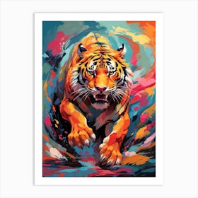 Vivid Tiger Art Print