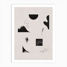 Black Shapes 1 Art Print