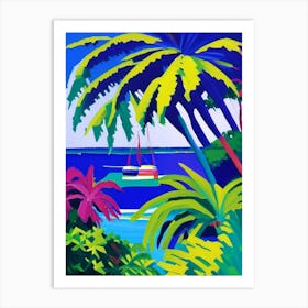 Barbados Colourful Painting Tropical Destination Art Print
