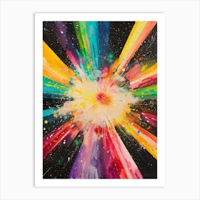 Space Burst Art Print