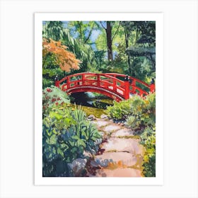 Japanese Garden In Holland Park London Parks Garden 2 Painting Art Print