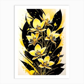 Yellow Orchids 2 Art Print