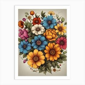 Flowers In A Vase Art Print