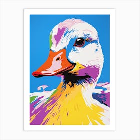 Andy Warhol Style Bird Duck 1 Art Print