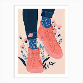 Flowers And Sneakers Spring 5 Art Print