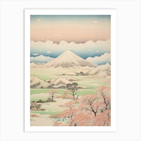 Mount Iwate In Iwate, Japanese Landscape 4 Art Print