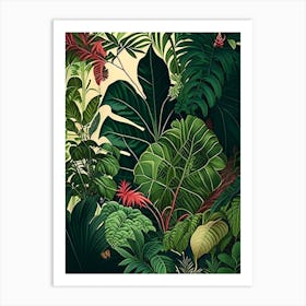 Jungle Foliage 10 Botanicals Art Print