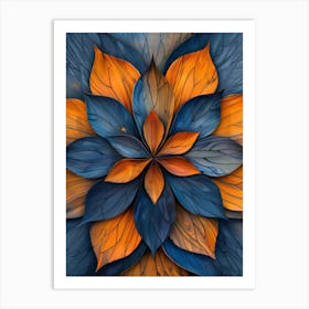 Abstract Flower Painting 8 Art Print