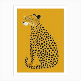 Yellow Leopard 4 Art Print