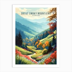 Great Smoky Mountains National Park Painting Art Print