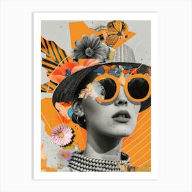 The Collage Girl No 1 Art Print