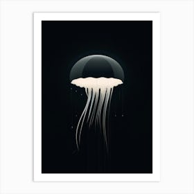 Jellyfish Minimalist Abstract 2 Art Print