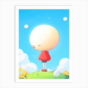 Boy In A Red Jacket Art Print