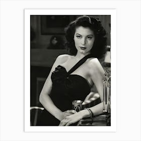 Actress Ava Gardner In A Scene From The Movie The Killers Art Print