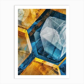 Blue Diamonds Art Print