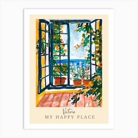 My Happy Place Victoria 2 Travel Poster Art Print