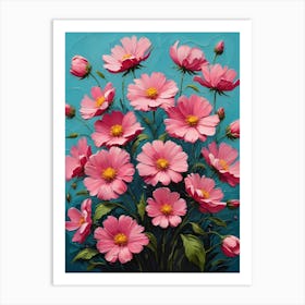 Pink Cosmos 6 Art Print