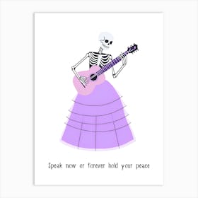 Speak Now - Taylor Swift Halloween punny poster Art Print