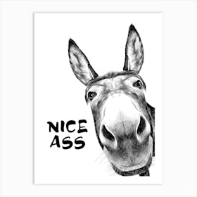 Nice Ass Bathroom Art Print