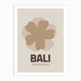 Bali Indonesia Neutral Print Art Print