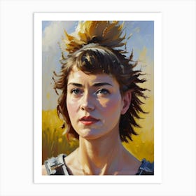 Portrait Of A Young Woman 20 Art Print