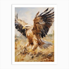 Bird Painting Golden Eagle 1 Art Print