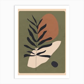 Abstract Art /Minimal Plant 41 Art Print