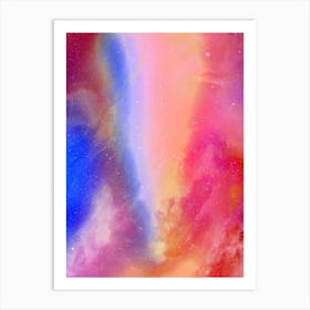 Synthwave neon space #2 - Abstract Nebula Art Print