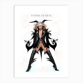 FEMME TAUREAU Art Print