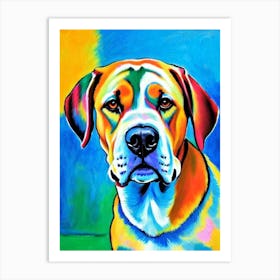 Boerboel Fauvist Style Dog Art Print