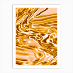 Abstract Gold Background Art Print