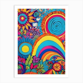 Psychedelic Painting-Reimagined 1 Art Print