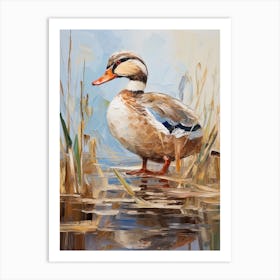 Bird Painting Wood Duck 4 Art Print