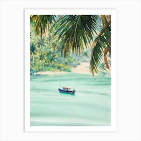 Bali Indonesia Watercolour Tropical Destination Art Print