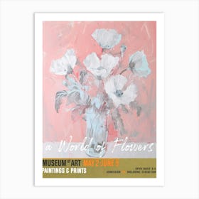 A World Of Flowers, Van Gogh Exhibition Poppy 2 Art Print