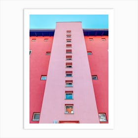 Pink Building In Berlin Art Print