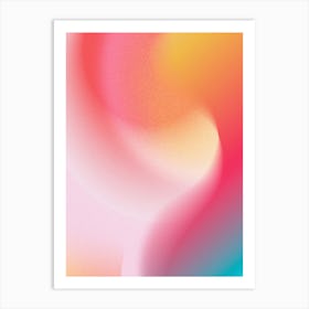 Pink Soft Aesthetic Aura Gradient Minimalist Background 1 Art Print