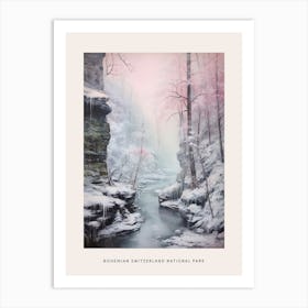 Dreamy Winter National Park Poster  Bohemian Switzerland National Park 3 Art Print