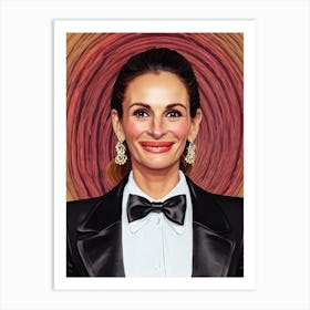 Julia Roberts Illustration Movies Art Print