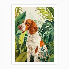 Dog In The Jungle animal Dog's life Art Print