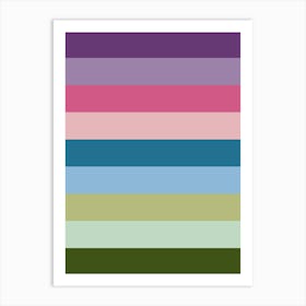 Colorful Stripes | 02 Art Print