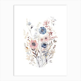 Watercolor Flowers 21 Art Print