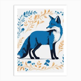 Blue Fox Art Print