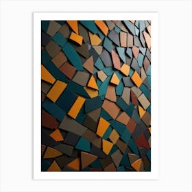 Mosaic Wall - Mosaic Stock Videos & Royalty-Free Footage Art Print