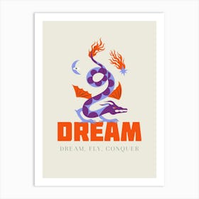 Dream Chinese Dragon Art Print 1 Art Print