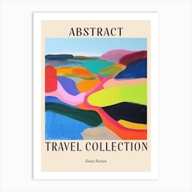 Abstract Travel Collection Poster Great Britain 4 Art Print