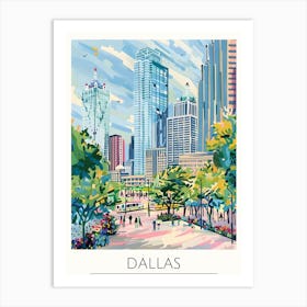 Dallas Cityscape Art Print