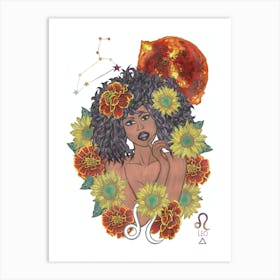 Leo Goddess Art Print