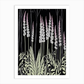 Lupins In The Forest Art Print